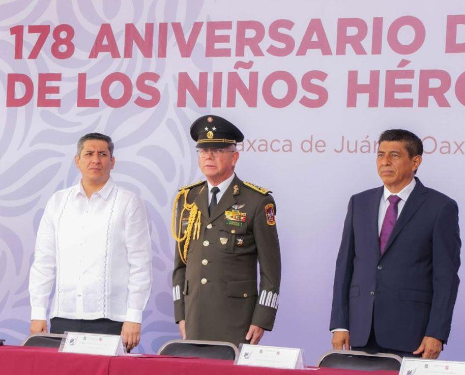 Conmemoran en Oaxaca la Gesta Heroica de los Niños Héroes